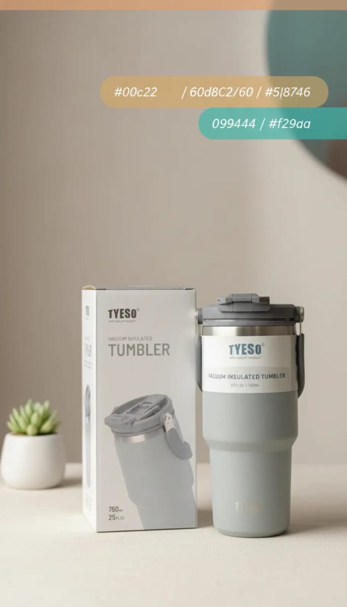 Termo TYESO 750ml Gris YOYOSO