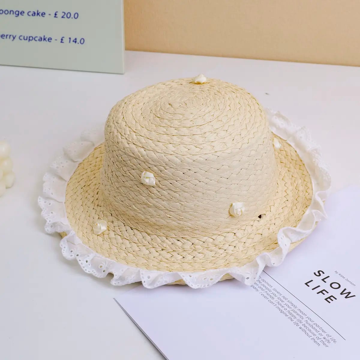 Sombrero de Paja Infantil Beige YOYOSO