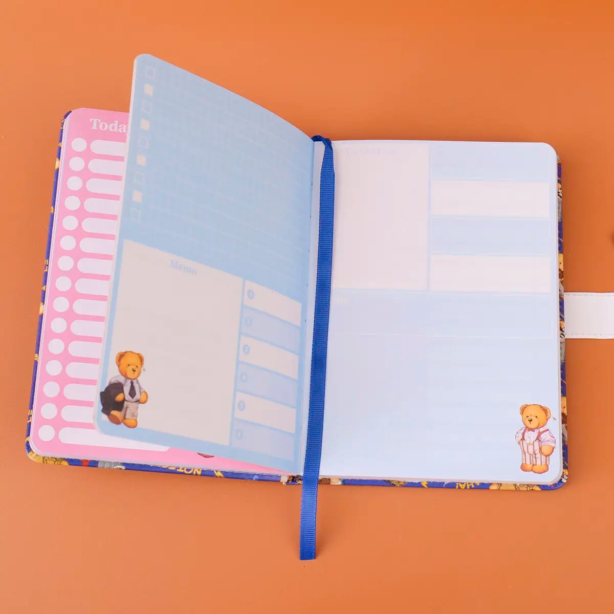 Cuaderno Magnético Azul B6 Teddy Island x YOYOSO