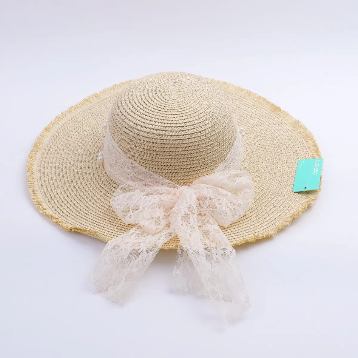 Sombrero de Paja con Ala Ancha Beige YOYOSO