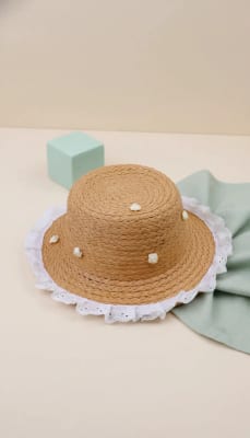 Sombrero de Paja para Niños Flower YOYOSO