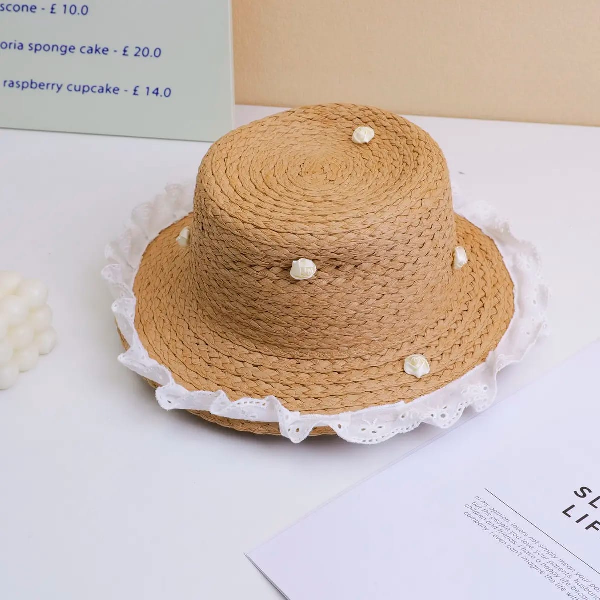 Sombrero de Paja para Niños Flower YOYOSO