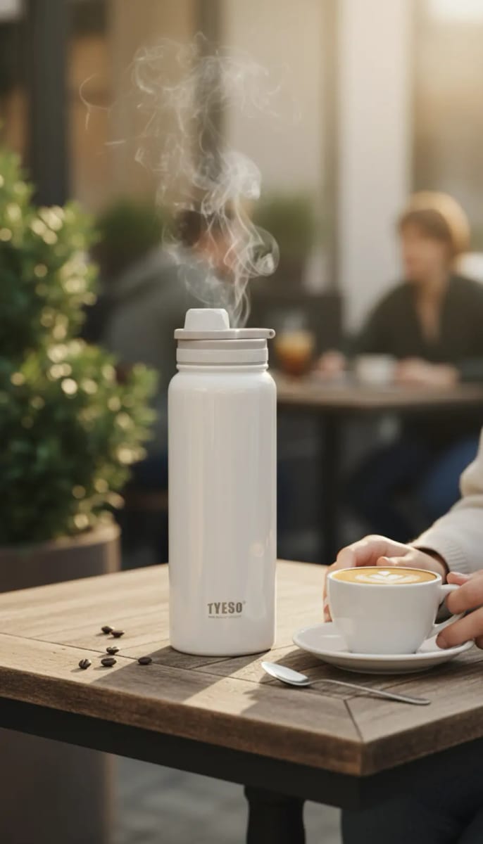 Termo TYESO de Acero Inoxidable 1050ml Blanco