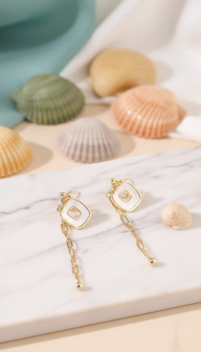 Aretes dorados sutiles y elegantes para mujer YOYOSO