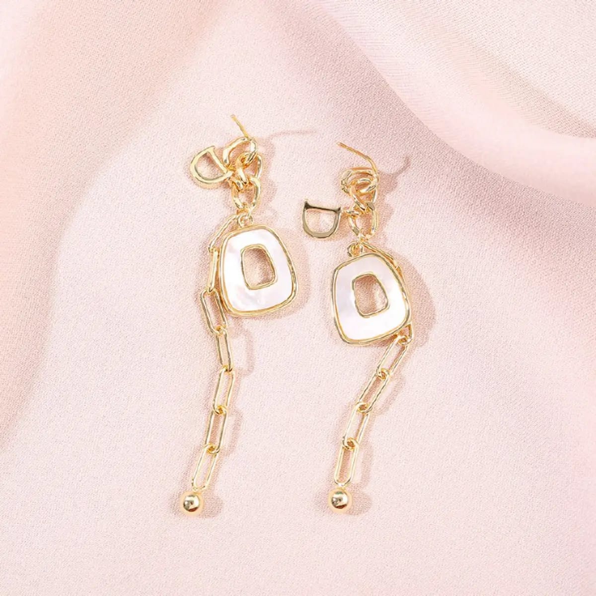 Aretes dorados sutiles y elegantes para mujer YOYOSO