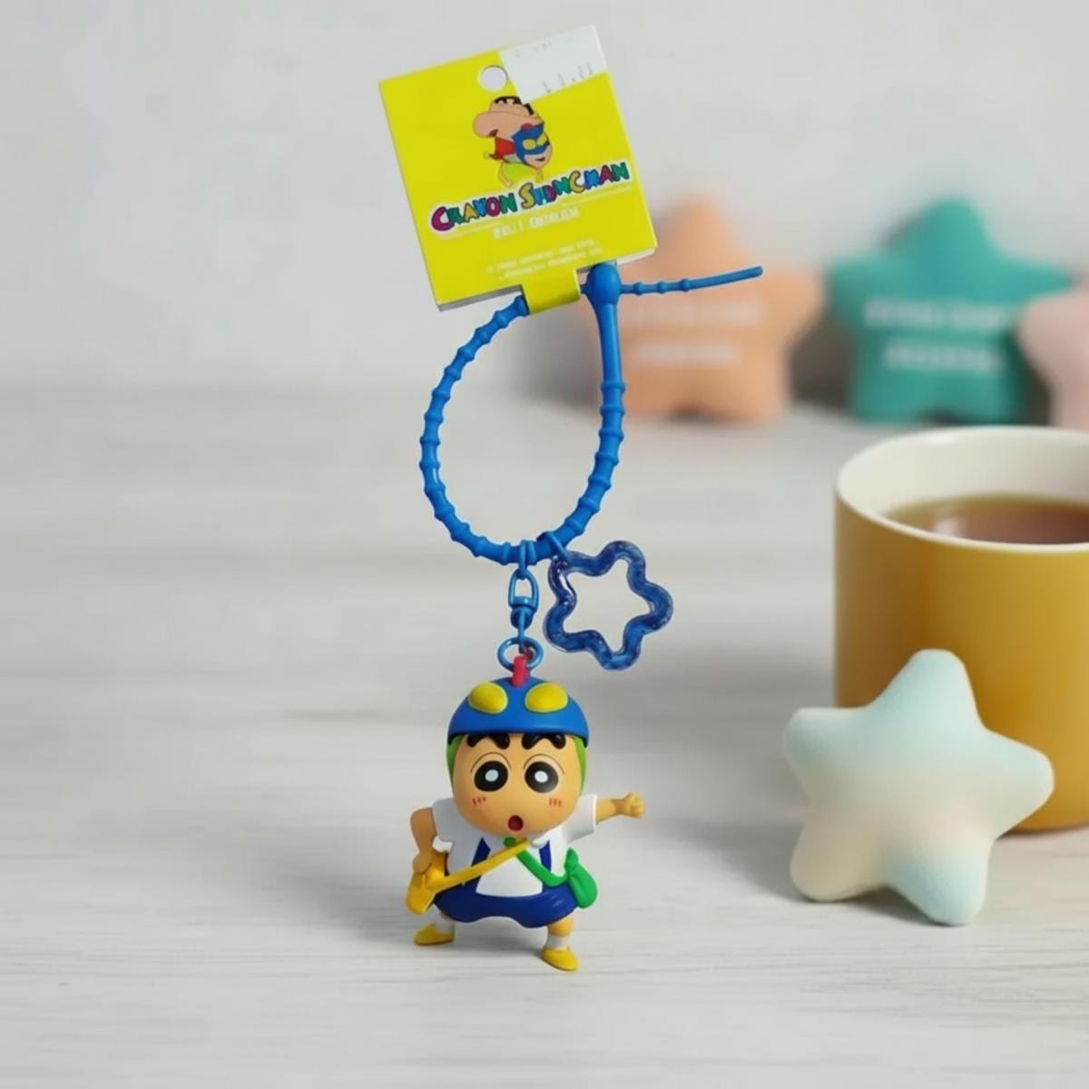 Llavero Niño Shin Chan, accesorio kawaii en Ecuador