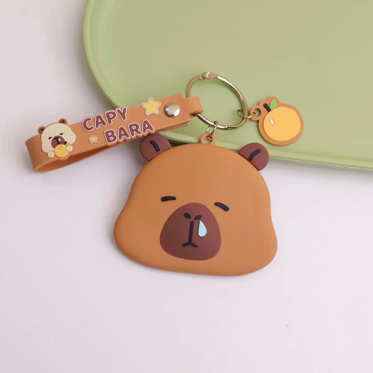 Espejo de Bolsillo con Llavero Capybara Series YOYOSO