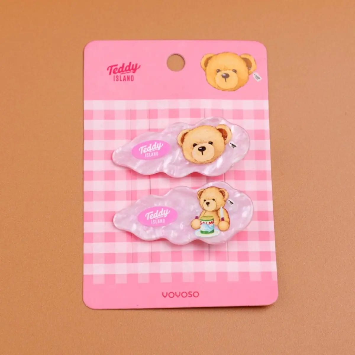 Clip para Cabello Color Sólido Teddy Island x YOYOSO
