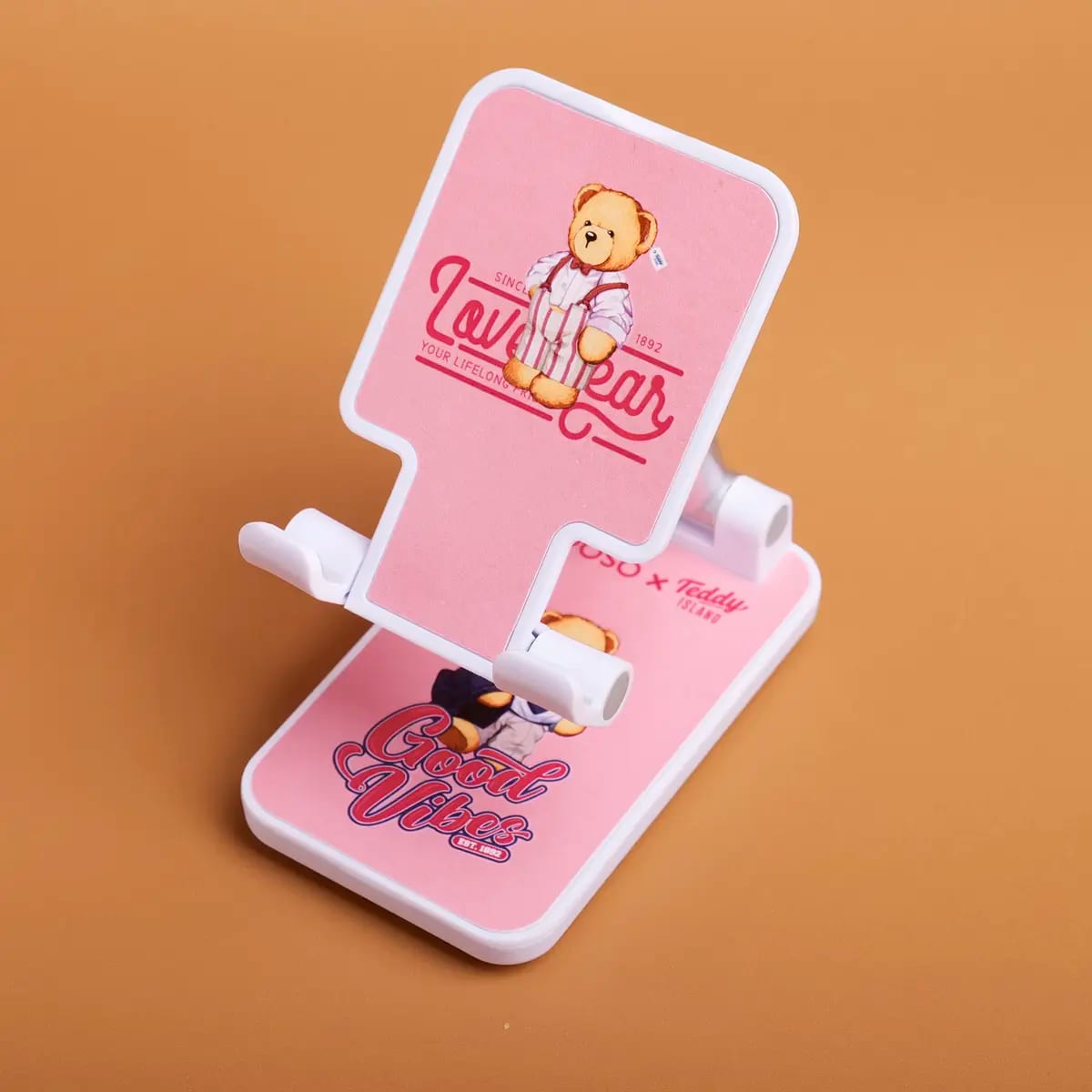 Soporte de Escritorio para Celular Pintado Teddy Island x YOYOSO