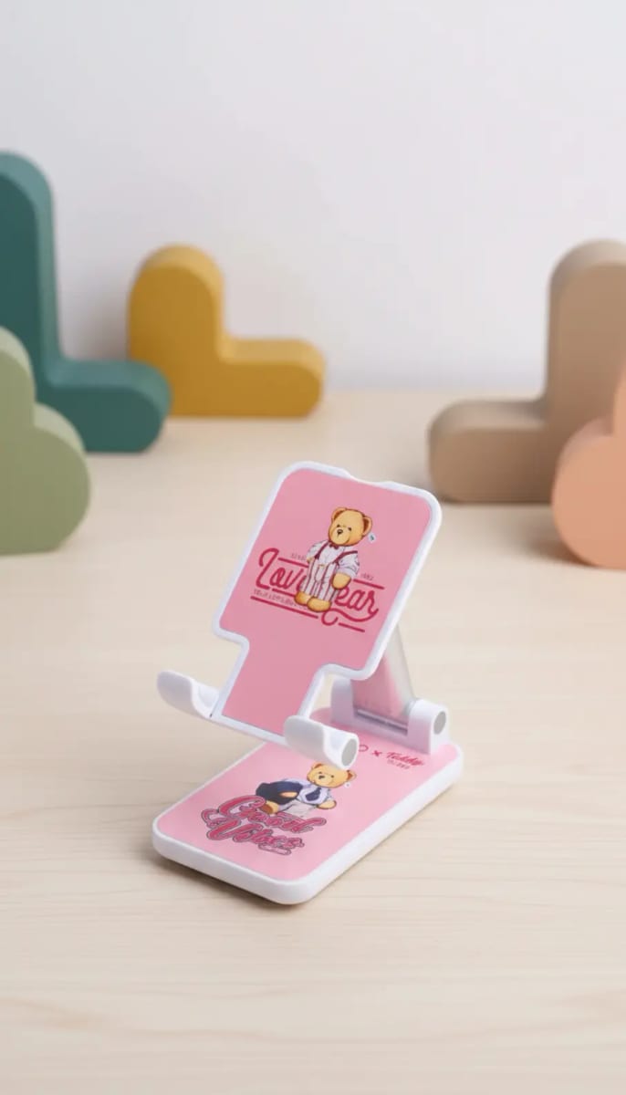 Soporte de Escritorio para Celular Pintado Teddy Island x YOYOSO