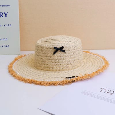 Sombrero de Paja para Adultos con Ribete de Lazo YOYOSO