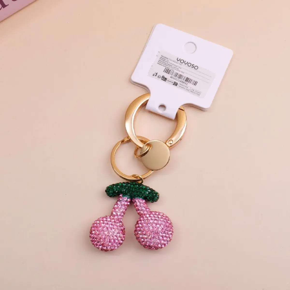 Llaveros de Cereza Color Rosa YOYOSO