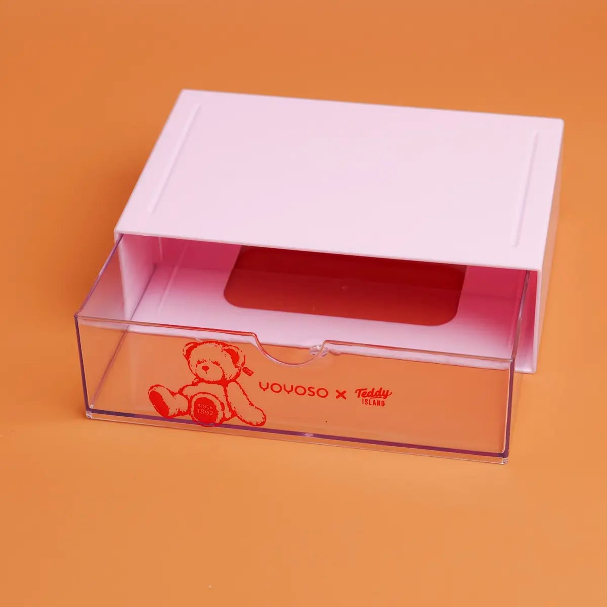 Caja de Almacenamiento de Cajón Capa Única Teddy Island x YOYOSO