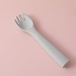 Cuchara de Silicona para bebé - color gris