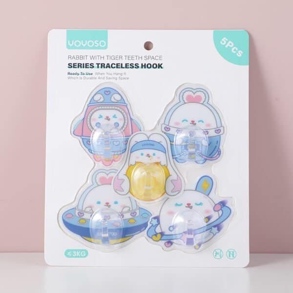 Ganchos de Pared - Conejitos Austronautas - Imagen 2