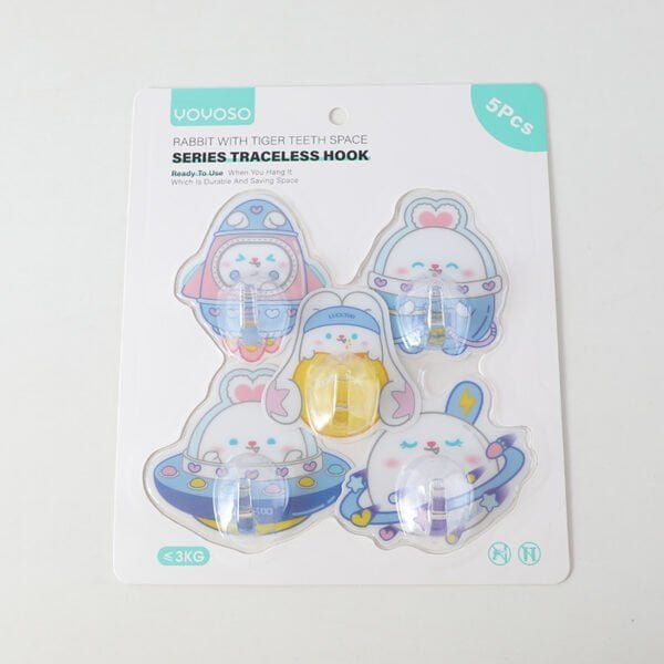 Ganchos de Pared - Conejitos Austronautas - Imagen 3