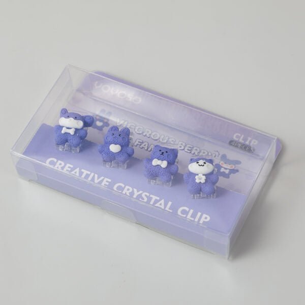 Clips de Crystal "Purple Animals" - Imagen 6