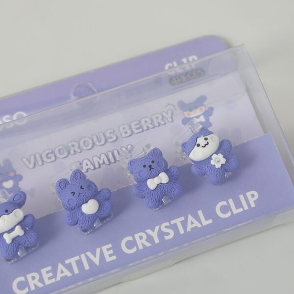 Clips de Crystal "Purple Animals" - Imagen 5