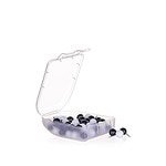 Clips en Perno - Estilo Bolitas- Color Blanco y Negro - Imagen 3