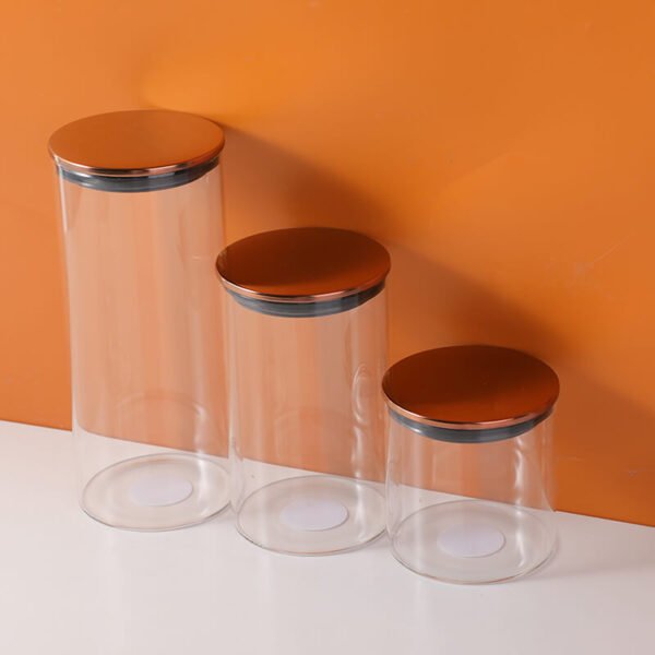 Contenedor de vidrio diseño "Silver" de 1400ml - Grande - Imagen 6