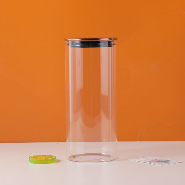 Contenedor de vidrio diseño "Silver" de 1400ml - Grande - Imagen 2