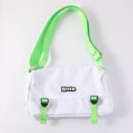 Cartera "Note" - en colores Blanco con Verde - Imagen 4