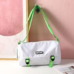 Cartera "Note" - en colores Blanco con Verde