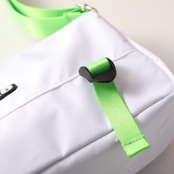 Cartera "Note" - en colores Blanco con Verde - Imagen 6