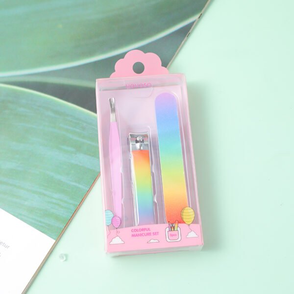 Set de Manicura "Aicoíris" - 3 piezas - Imagen 2