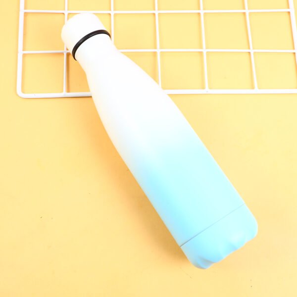 Taza Ovalada de Acero Inoxidable de una Sola Capa 750 ml Azul - Imagen 3