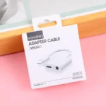 Adaptador 2-en-1 con Estéreo y Carga para Apple