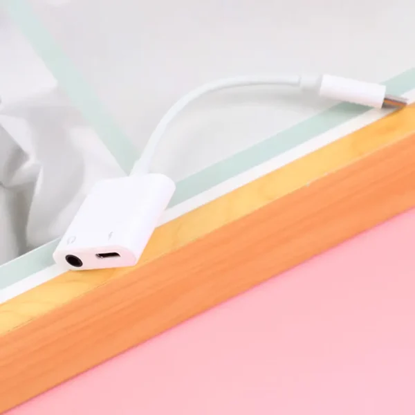 Adaptador Tipo C de Auriculares y Carga 2 en 1 - Imagen 2