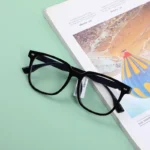 Gafas Color Negro de Cristal Transparente Antiluz Azul