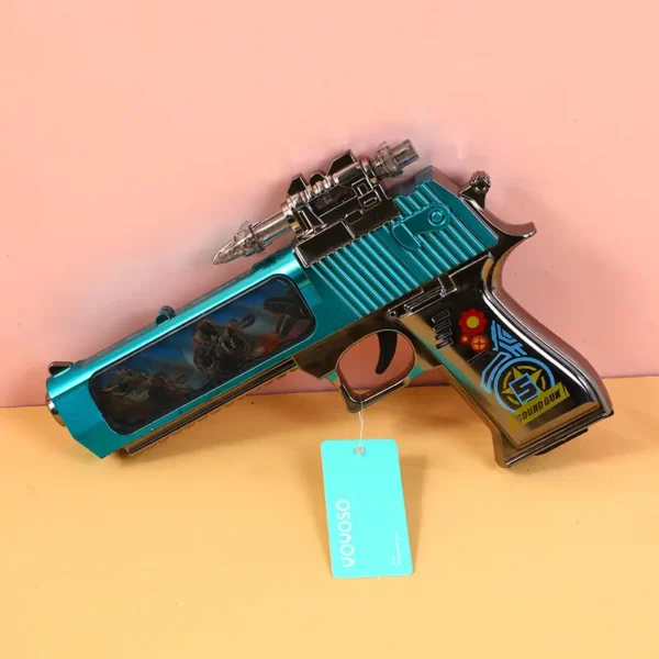 Pistola de Juguete con Sonido y Luz y Gráfico en Movimiento - Imagen 2