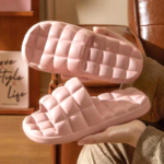 Zapatillas de Casa para Mujer con Suela Suave y Masaje-Talla 36-37 (Rosa Claro)