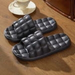 Zapatillas de Casa para Hombre con Suela Suave y Masaje - Talla 40-41 (Negro)