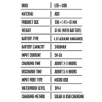 Lámpara Solar de Emergencia Multifuncional de 3 Fuentes de Luz y 20 Watts - Imagen 2