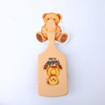 Peine de Masaje Cuadrado TEDDY ISLAND - Marrón Claro