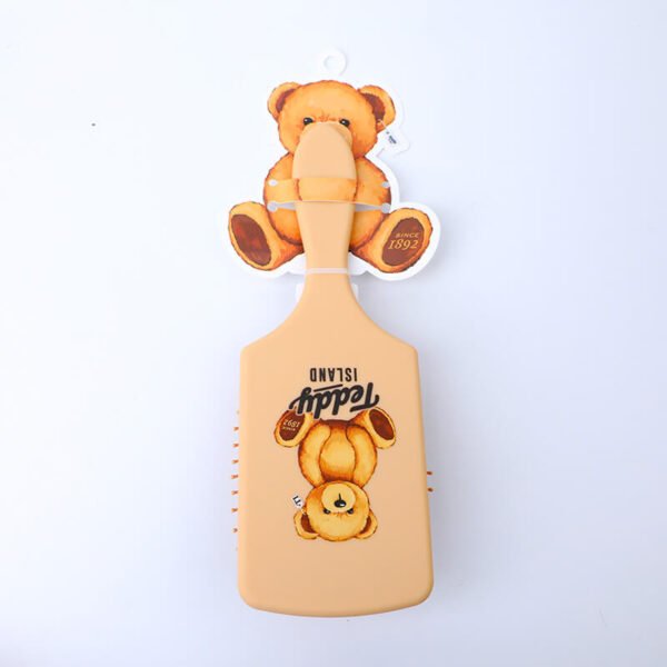 Peine de Masaje Cuadrado TEDDY ISLAND - Marrón Claro - Imagen 2