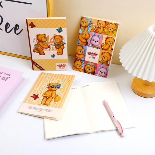 Cuaderno con Páginas Rayadas TEDDY ISLAND A5 (Pack de 3) - Imagen 2