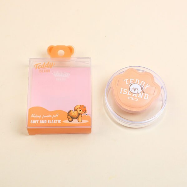 Puff de Algodón en Forma de Garra TEDDY ISLAND - Color Marrón Claro (Con Caja de Almacenamiento) - Imagen 2