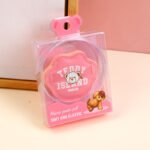 Puff de Algodón Rosa TEDDY ISLAND (Con Caja de Almacenamiento)