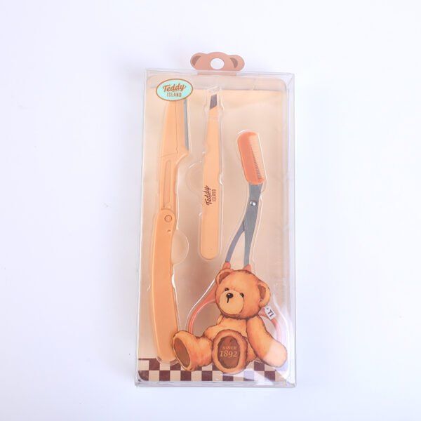 Set de Herramientas para Cejas TEDDY ISLAND (Cortador de Cejas + Tijera + Pinzas) - Imagen 4