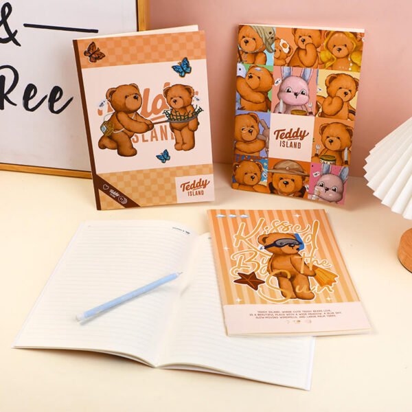Cuaderno con Páginas Rayadas TEDDY ISLAND B5 (Pack de 2) - Imagen 4