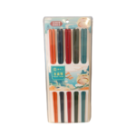 Palillos de aleación Coloridos Simples - 10 Piezas