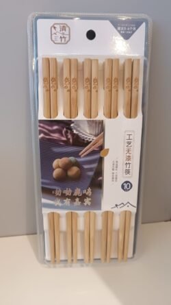 Palillos de Bambú - 10 Pares