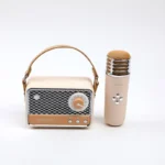 Micrófono Karaoke Inalámbrico Multifuncional C18 - Color Khaki - Imagen 3