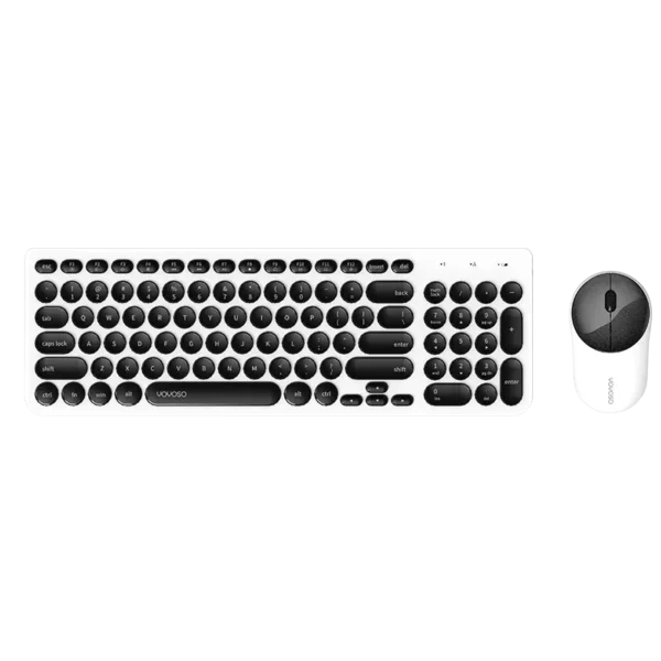 Teclado con rato Blanco con negro Ecuador