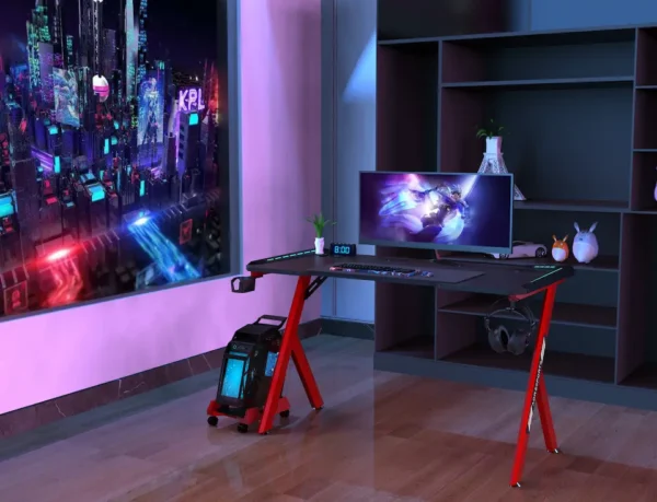 Escritorio Mesa Gamer Compacto con Iluminación RGB - Imagen 3