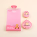 Set de Puffs de Polvo Cotton Candy TEDDY ISLAND Series – Rosa - Imagen 3